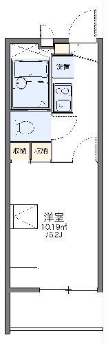 レオパレスドリームII(1K/3階)の間取り写真