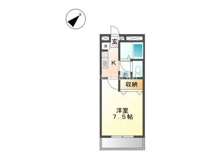 レスポワール(1K/1階)の間取り写真