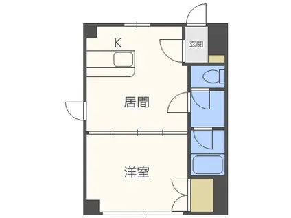 ドリームN26BLD(1LDK/3階)の間取り写真