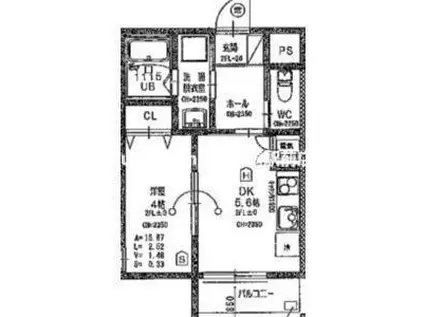 EIJU TSUKAMOTO(1LDK/3階)の間取り写真