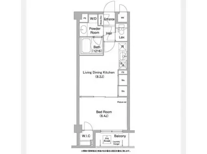 コンフォリア目黒長者丸(1LDK/1階)の間取り写真