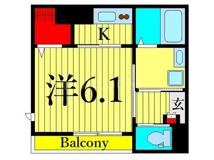 マ・メゾン(1K/2階)の間取り写真