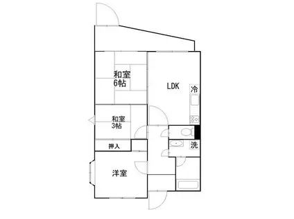 DRホームズ千歳烏山(3LDK/1階)の間取り写真