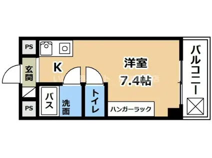 サンナイス浜大津(ワンルーム/3階)の間取り写真