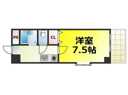 メゾンいこい(1K/2階)の間取り写真