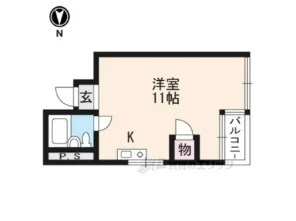 松原町小堀マンション(ワンルーム/2階)の間取り写真