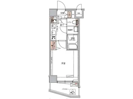 ハーモニーレジデンス東京イーストコア003(1K/5階)の間取り写真