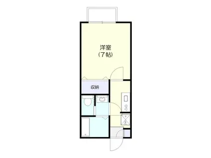 TEN MOBARA(1K/1階)の間取り写真