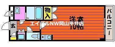GREEN VALLEY(ワンルーム/2階)の間取り写真