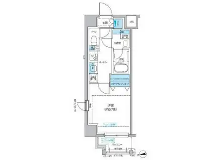 フレンシアノイエ成増(1K/4階)の間取り写真