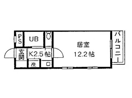 アルカディアNH(1K/3階)の間取り写真