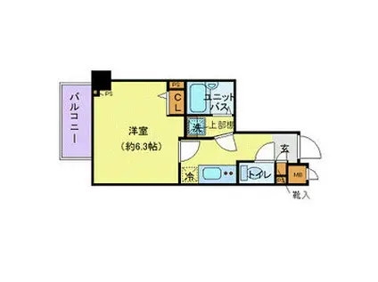 フェニックス池袋弐番館(1K/5階)の間取り写真