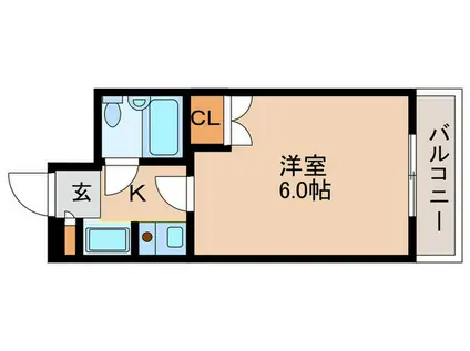 ジョイフル常盤台NO.3(1K/3階)の間取り写真