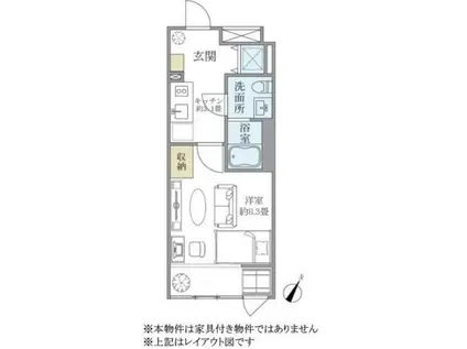 HTピア赤坂(1K/4階)の間取り写真