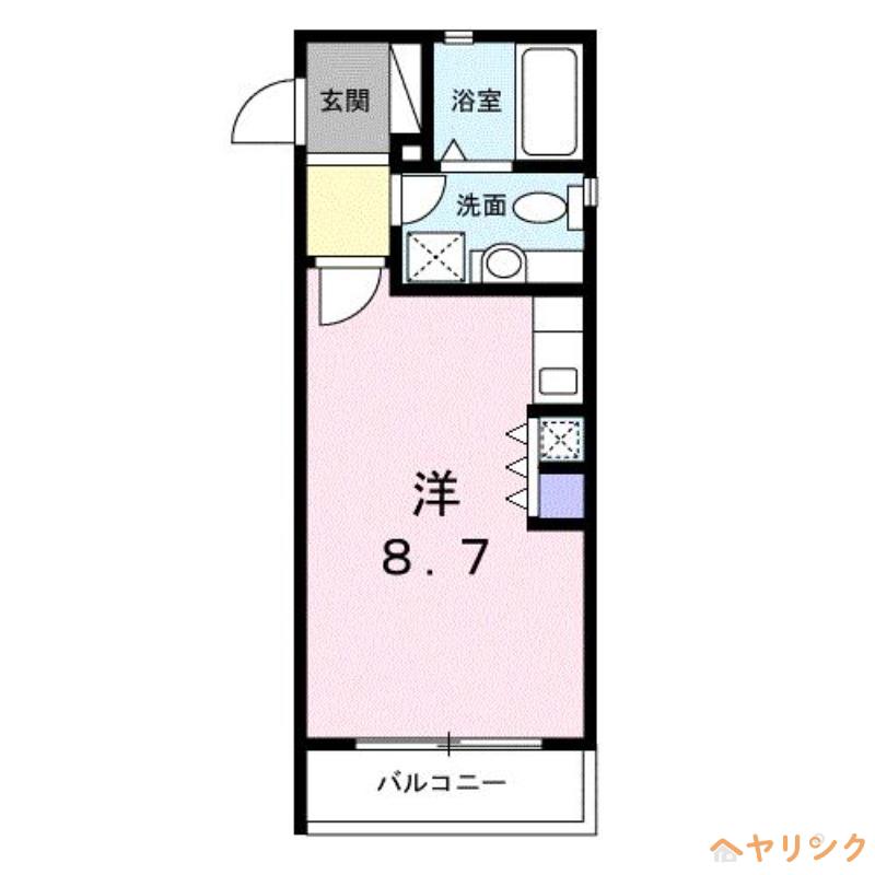 アーバンケティーズ(ワンルーム/2階)の間取り写真