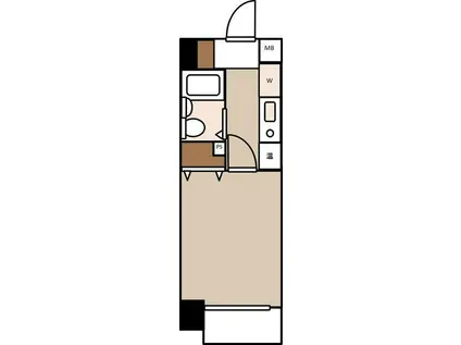 クラッセ国際コーポ池袋(1K/3階)の間取り写真