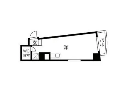 チサンマンション上前津(ワンルーム/7階)の間取り写真