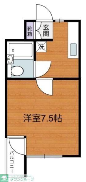 ホワイトヴィラ86(1K/2階)の間取り写真