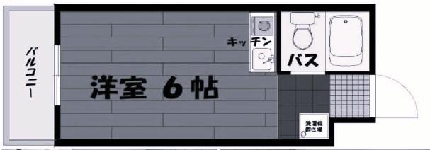 PANBROSII(ワンルーム/3階)の間取り写真