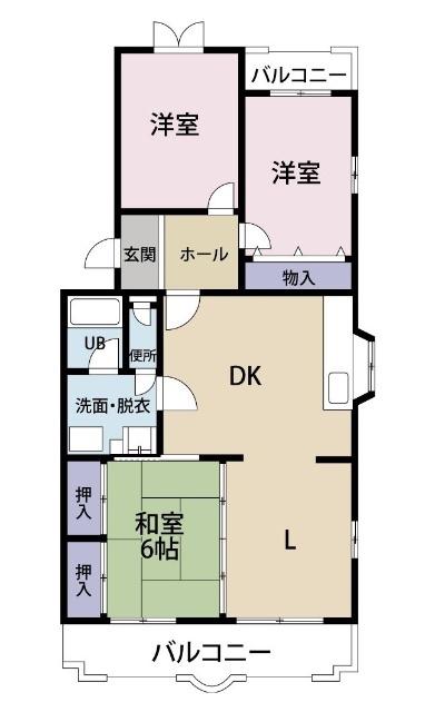 プライムステージ鈴川(3LDK/4階)の間取り写真