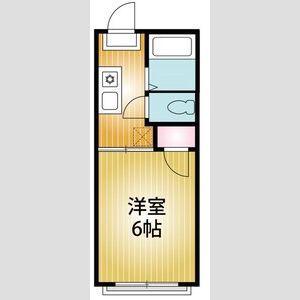 フォーブルKT(1K/2階)の間取り写真