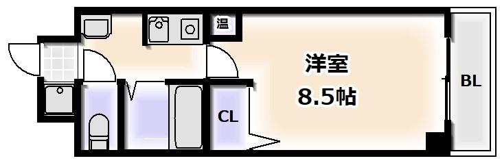 フェニックス(1K/3階)の間取り写真