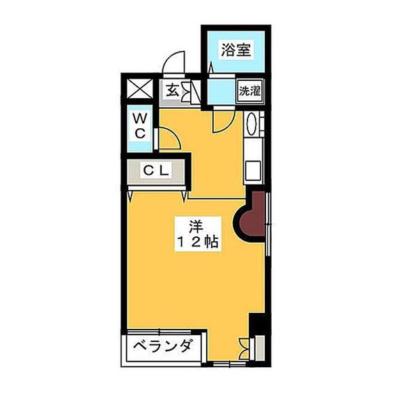 メゾンサファイヤ(ワンルーム/3階)の間取り写真