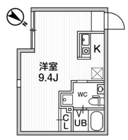 LE CLAIR代々木(ワンルーム/3階)の間取り写真