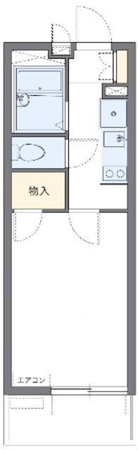 レオパレスひすい(1K/1階)の間取り写真