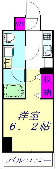 レアライズ西川口(1K/8階)の間取り写真