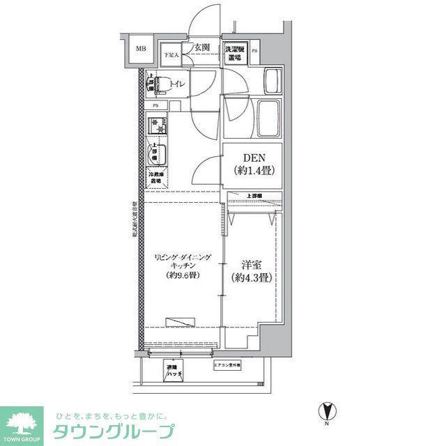 アイル プレミアム東京西新井(1SLDK/2階)の間取り写真