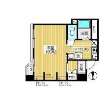 ハイライフ新中野(1K/11階)の間取り写真