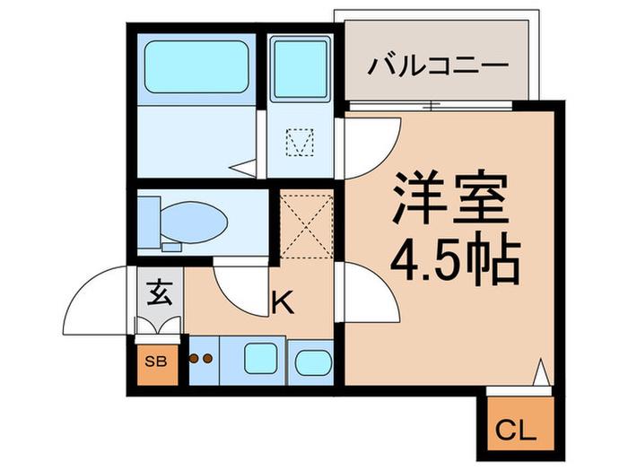 グレース上板橋(1K/1階)の間取り写真