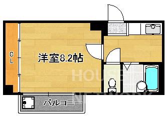 モーツァルトハウス(1K/3階)の間取り写真