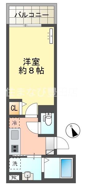 JACK JOSUII(1K/2階)の間取り写真