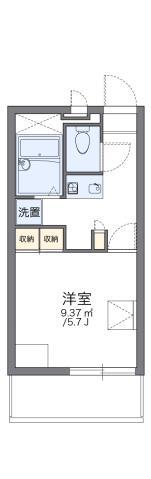 レオパレスドミールI(1K/3階)の間取り写真