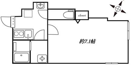 カレラステ-ジ(1K/3階)の間取り写真