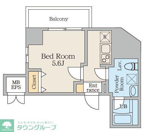 ALIVIS原木中山(1K/3階)の間取り写真