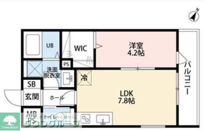 リーブルファイン奈良町II(1LDK/3階)の間取り写真