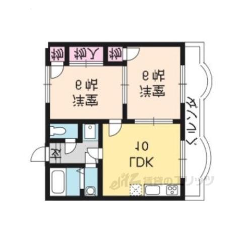 リーベンハイム(2LDK/3階)の間取り写真