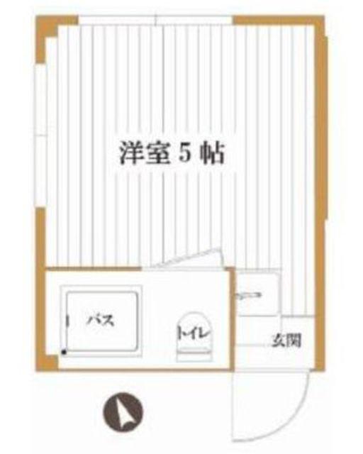 ドエル広尾(ワンルーム/1階)の間取り写真