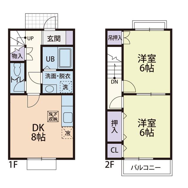 REFINADO A(2DK/1階)の間取り写真