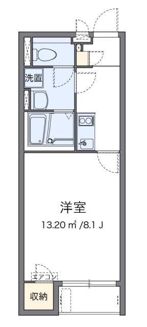 KEEP NEXTV(1K/2階)の間取り写真