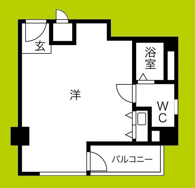 レパンガ西本町AP(ワンルーム/2階)の間取り写真