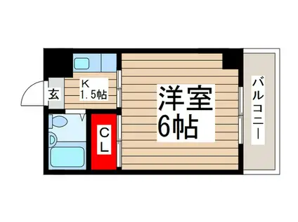 東陽レンタカービル(1K/5階)の間取り写真