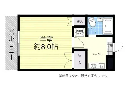 カレッジハウス21(1K/2階)の間取り写真