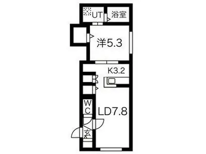 スプレム グランメール(1LDK/4階)の間取り写真