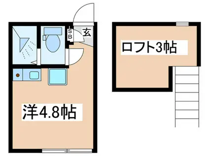 アーバンテラス(ワンルーム/1階)の間取り写真