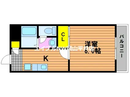 メゾンサンシャイン(1K/2階)の間取り写真