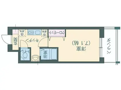 レジディア神戸ポートアイランド サウス・センター棟(1K/3階)の間取り写真